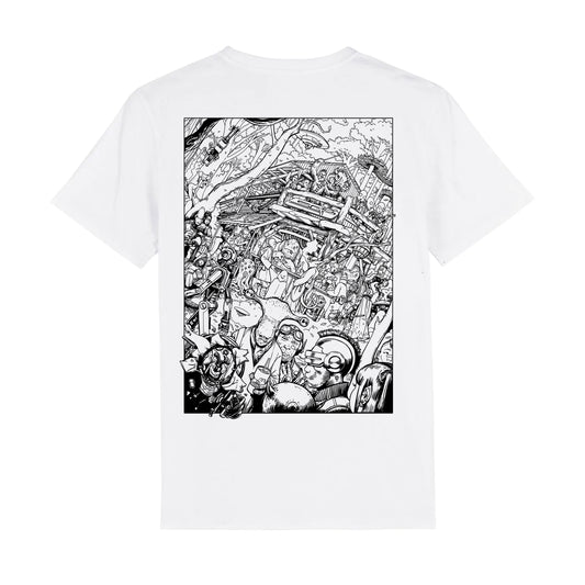 Secret Garden Party x Play Attention - The Woods Stage T-Shirt (White / Unisex Fit)