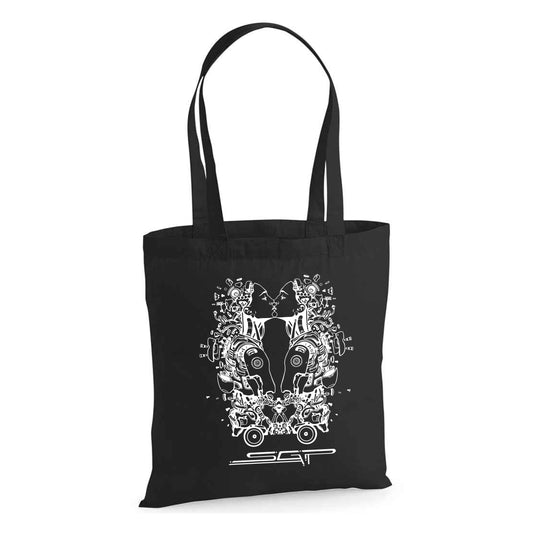 Secret Garden Party x Play Attention Kissing Robots Tote Bag