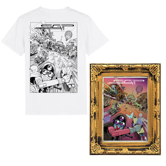 Secret Garden Party x Play Attention - The Pagoda Stage T-Shirt & Poster Bundle